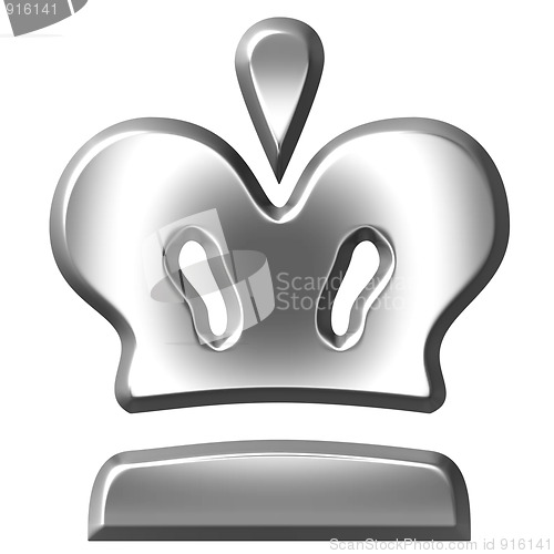 Image of 3D Silver Crown