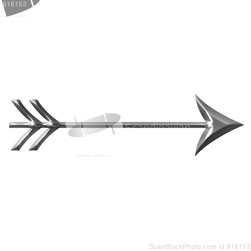 Image of 3D Silver Arrow