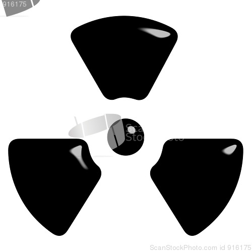 Image of 3D Radioactive Symbol