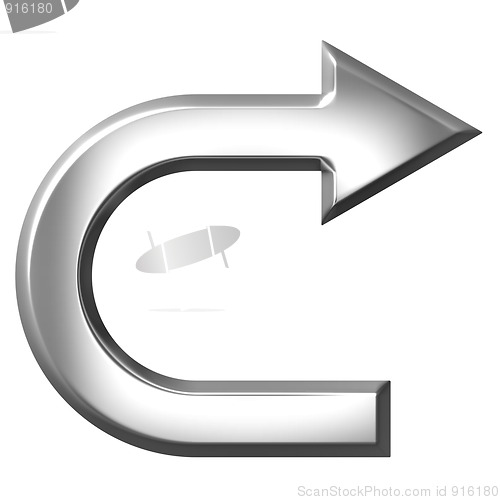 Image of 3D Silver Arrow