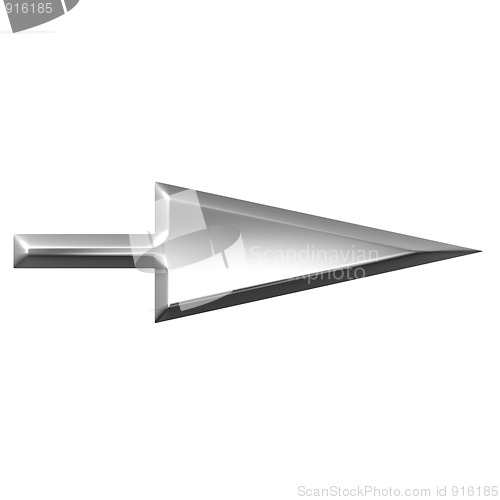 Image of 3D Silver Arrow