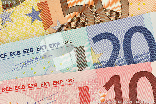 Image of Euro banknotes 