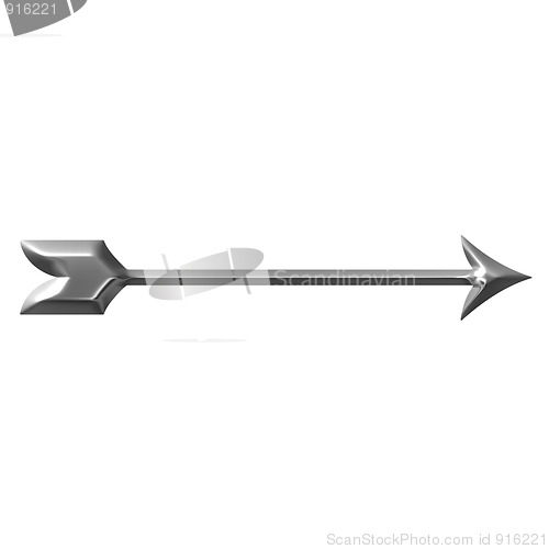 Image of 3D Silver Arrow