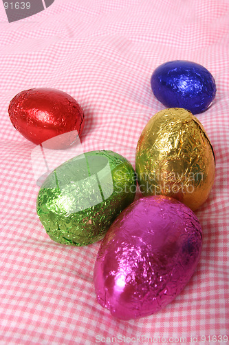 Image of Easter Eggs Close up
