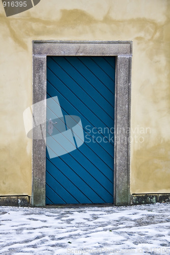 Image of Old door closeup in Prague