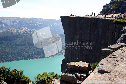 Image of The Pulpit Rocke Prekstolen Preikestolen The Lysefjord Norway