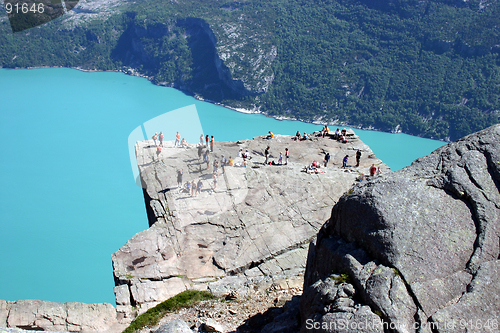 Image of The Pulpit Rock Prekestolen Preikestolen The Lysefjord, Norway