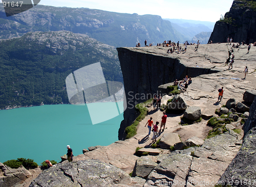 Image of The Pulpit Rock Prekestolen Preikestolen The Lysefjord, Norway