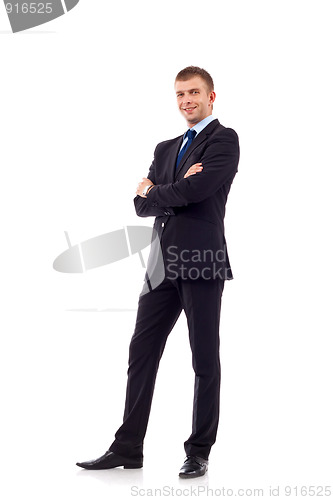 Image of business man with crossed hands