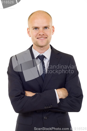 Image of cheerful young businessman