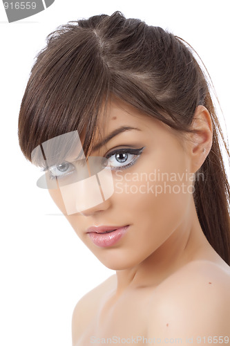 Image of beauty close-up portrait