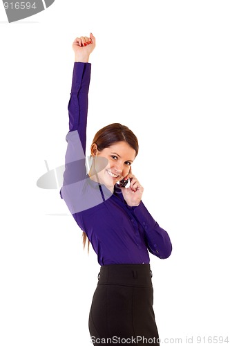 Image of winning on the phone