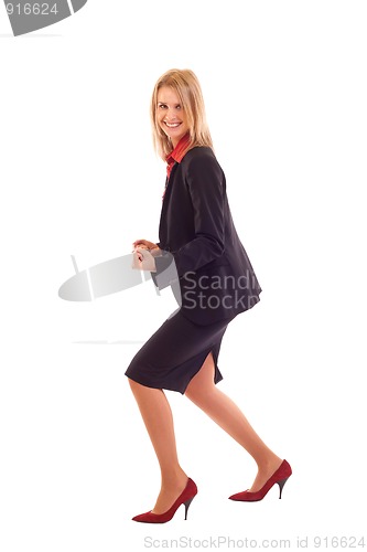 Image of very excited business woman
