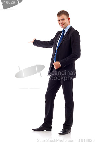 Image of businessman presenting