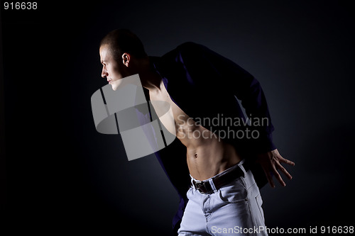 Image of man with athletic body
