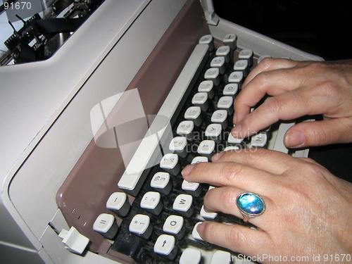 Image of Old-fashioned typing