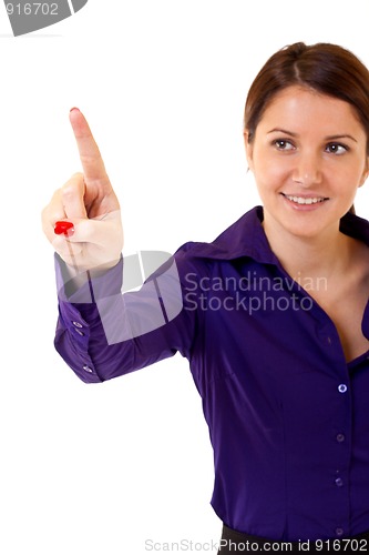Image of pressing a virtual button