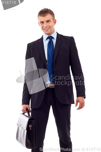 Image of  man holding a briefcase