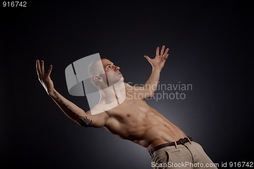 Image of man with strong arms
