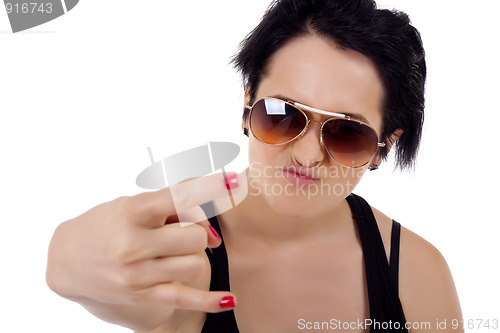 Image of woman screaming 
