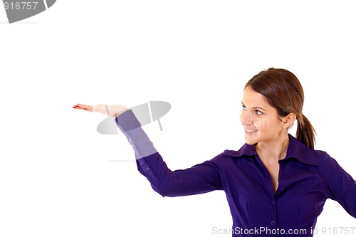 Image of woman gesturing