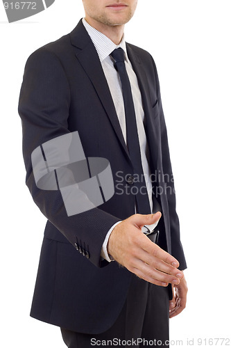 Image of  man ready to hand shake