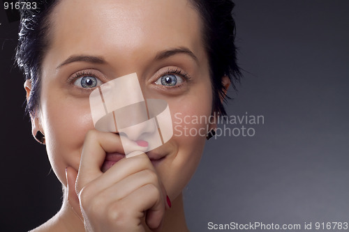 Image of thoughtful woman