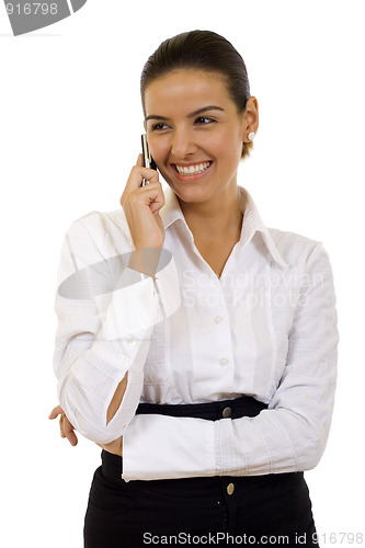 Image of Businesswoman on Phone 