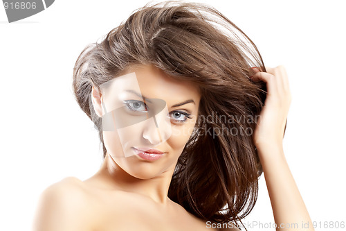Image of hair in the wind