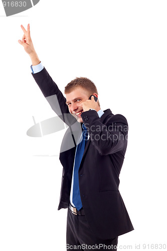 Image of winning on the phone