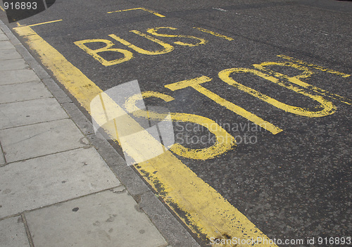 Image of Bus stop sign