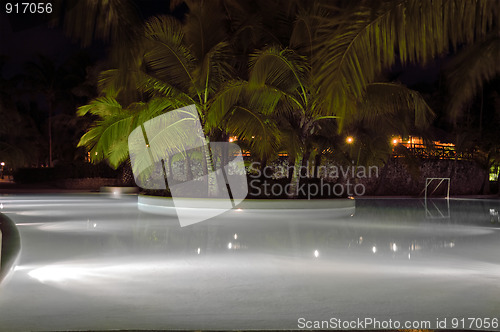 Image of Pool at night