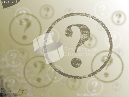 Image of Question Mark Background Sepia