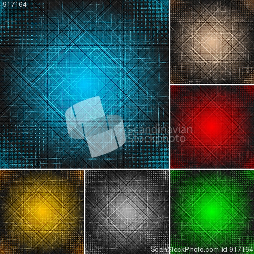 Image of Set of textural backgrounds (eps 10)