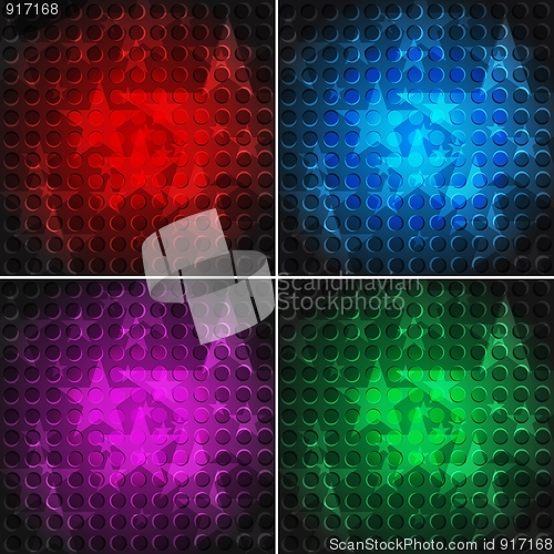 Image of Set of bright backgrounds (eps 10)