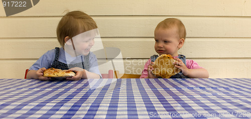 Image of Children eating