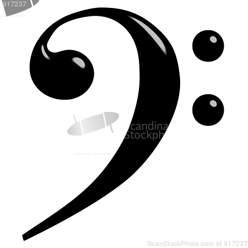 Image of 3D Bass Clef