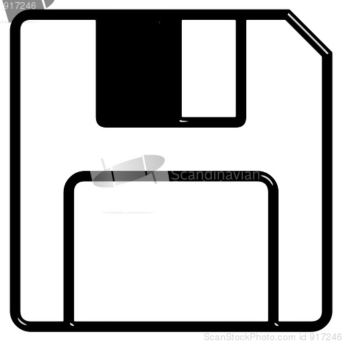 Image of 3D 3.5'' inch floppy disk