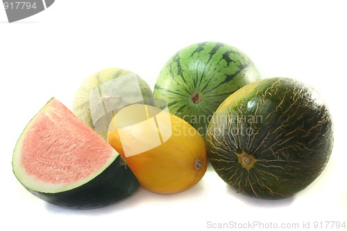 Image of various melons