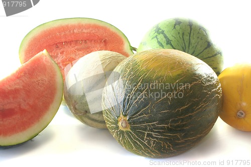 Image of various melons