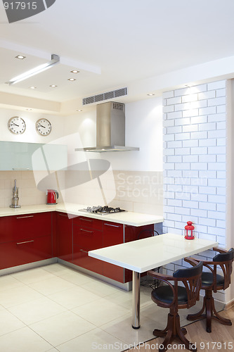 Image of New kitchen in a modern home