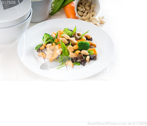Image of chicken and vegetables