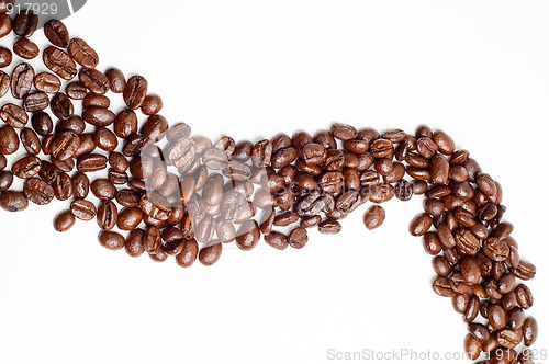 Image of cofee beans road