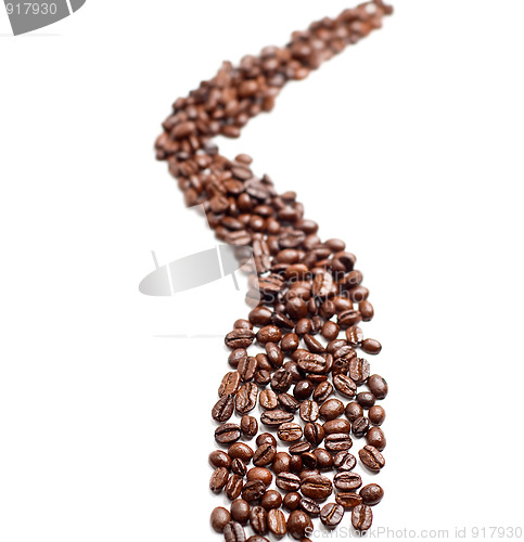 Image of cofee beans road