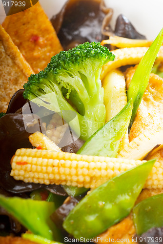 Image of tofu beancurd and vegetables