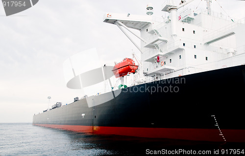 Image of Oil-tanker moored offshore