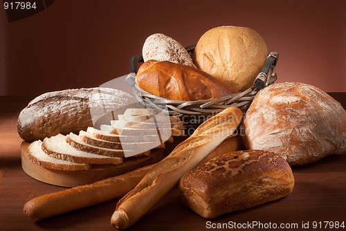 Image of assortment of baked bread