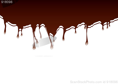 Image of chocolate dribble background