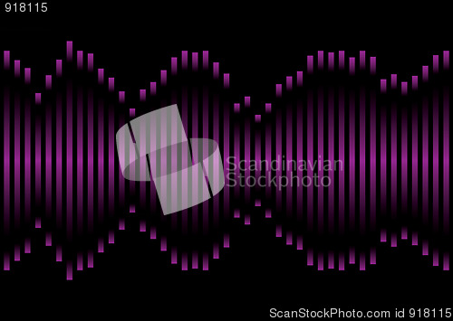 Image of purple music equaliser