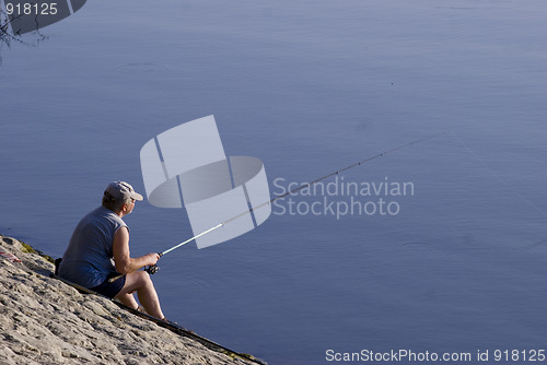 Image of fisherman on the job